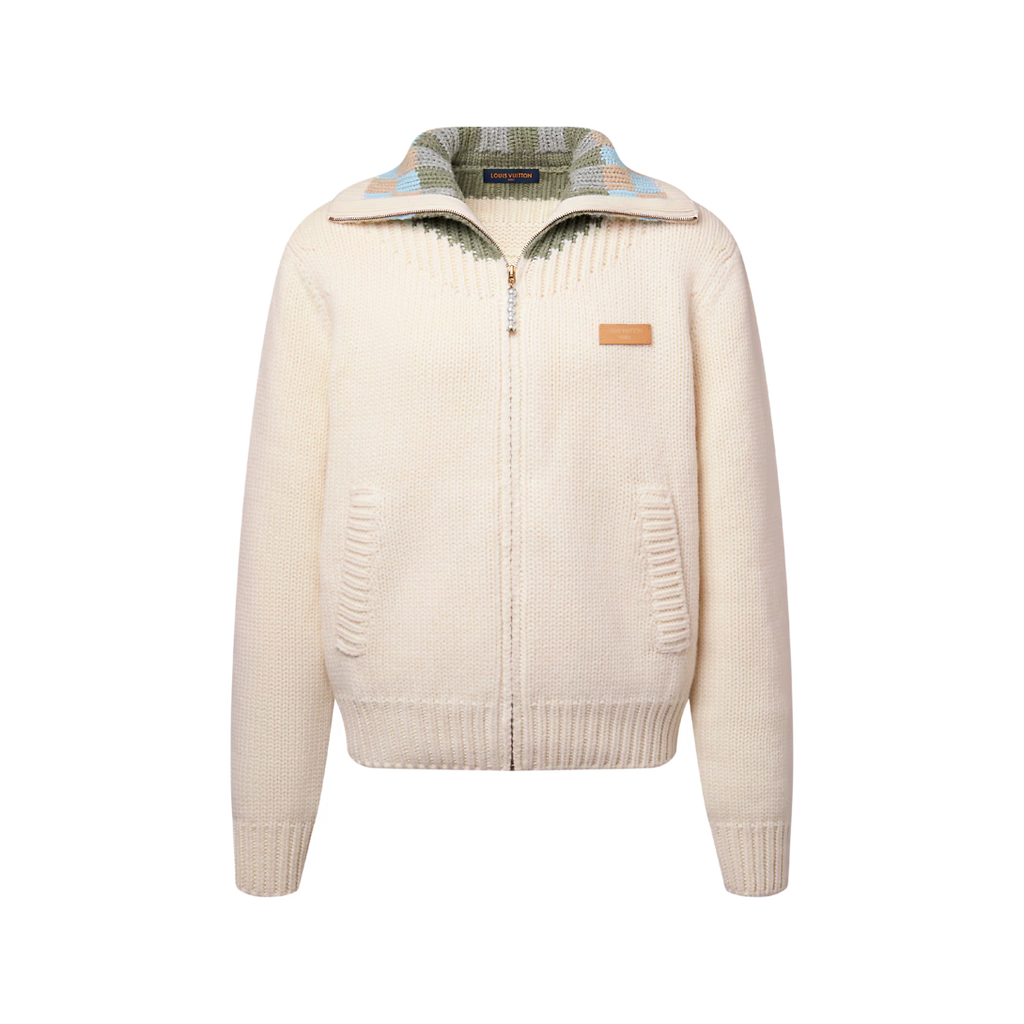 Zipped Intarsia Track Top