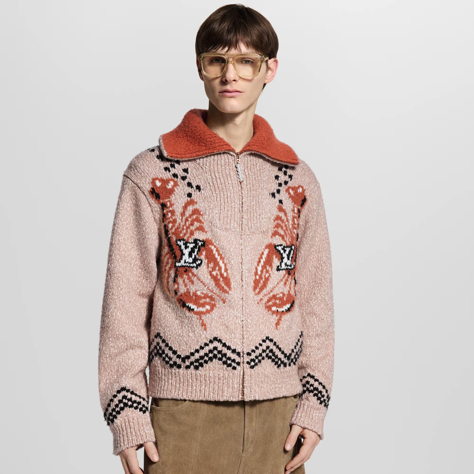 Louis Vuitton Zippered Knitted Blouson - Cropped view