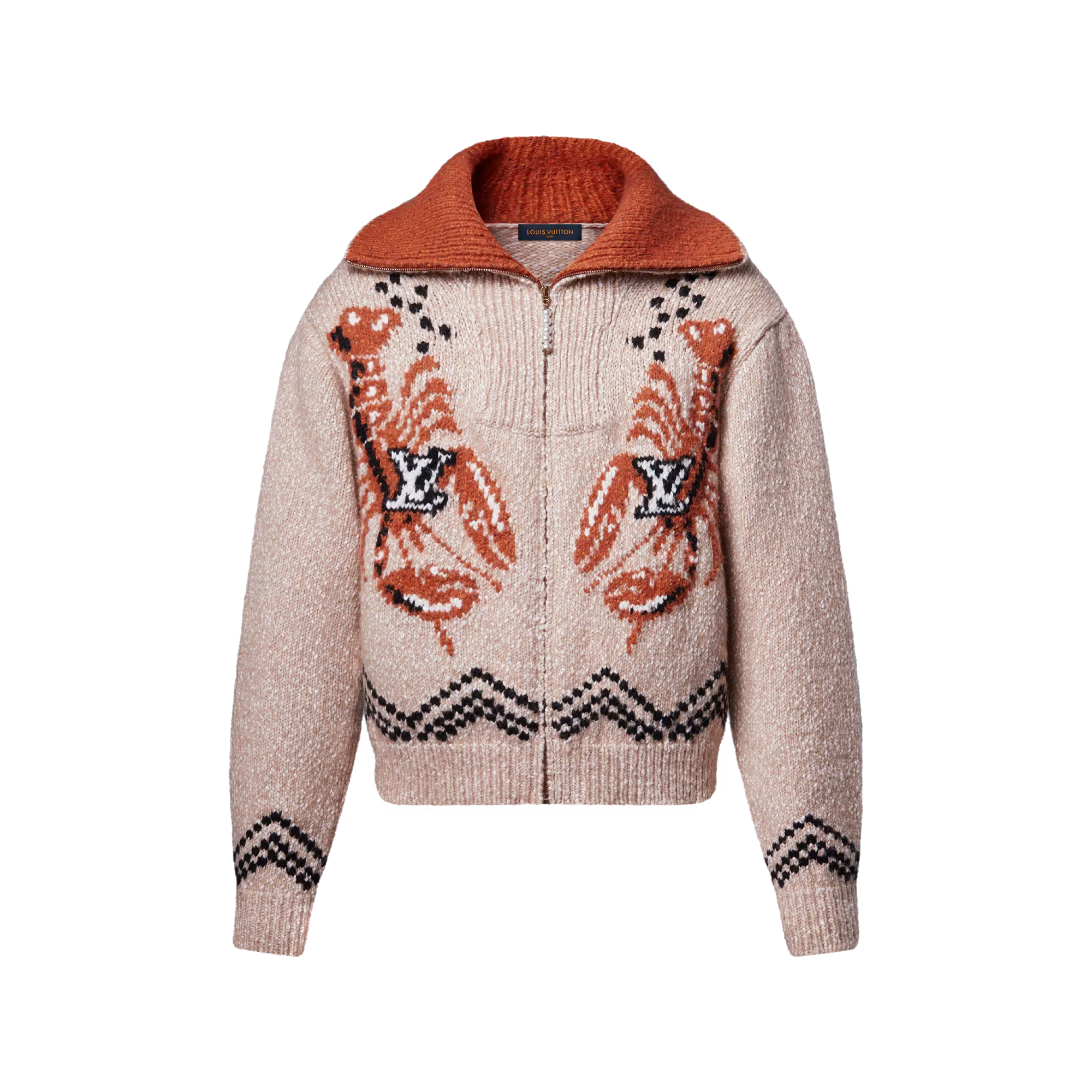 Louis Vuitton Zippered Knitted Blouson - Front view