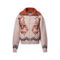 Zippered Knitted Blouson