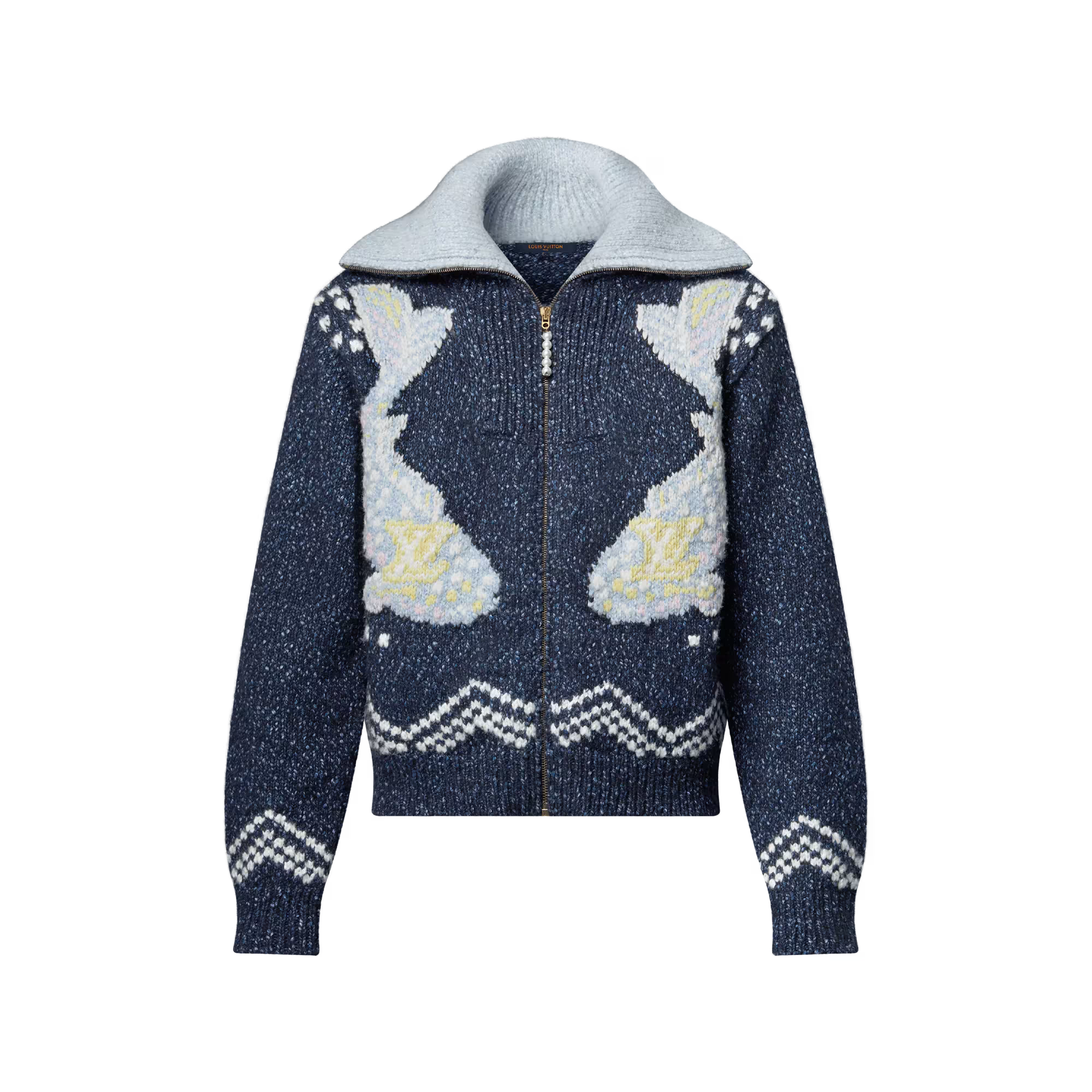 Louis Vuitton Zippered Knitted Blouson - Front view