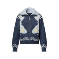 Zippered Knitted Blouson