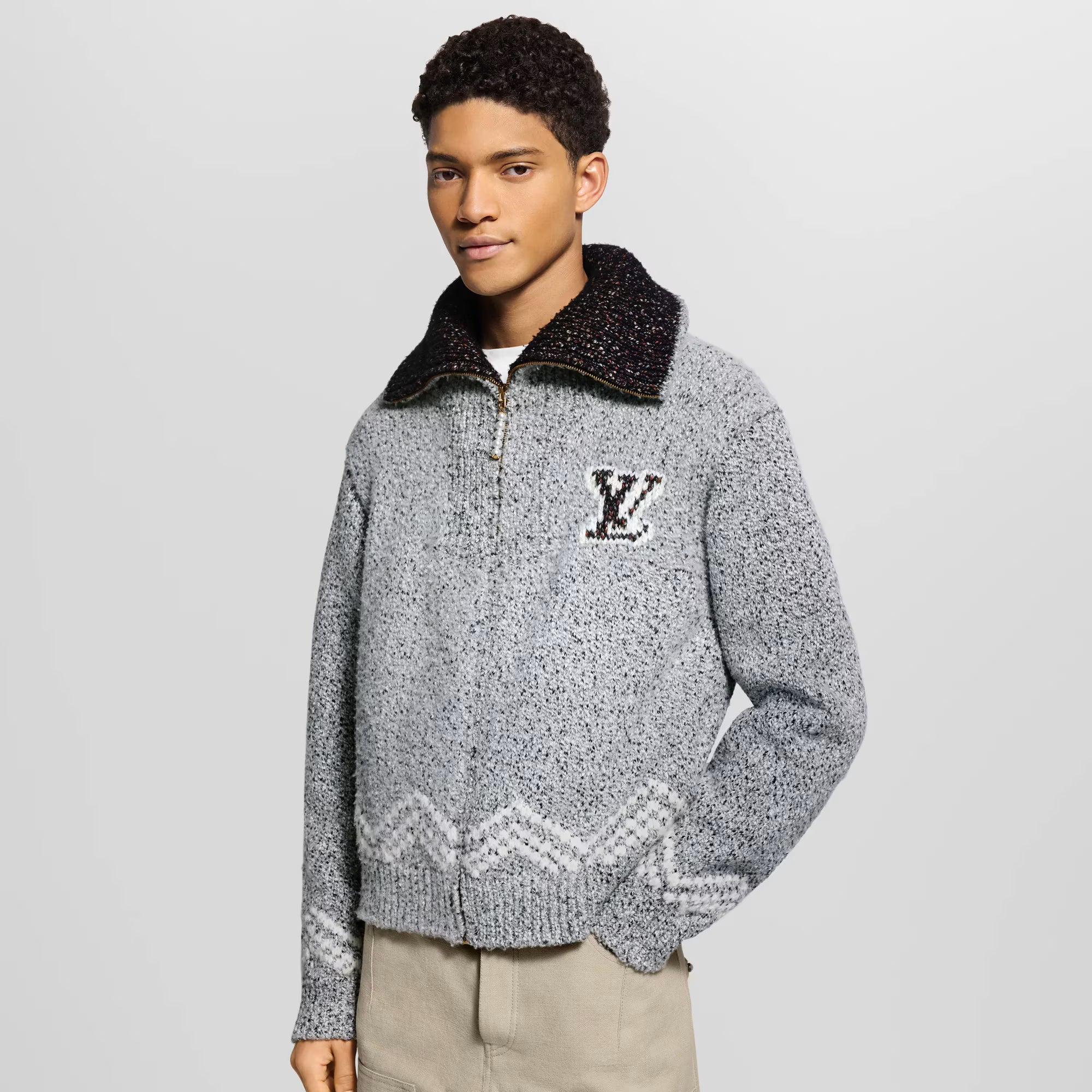 Louis Vuitton Zippered Knitted Blouson - Cropped view