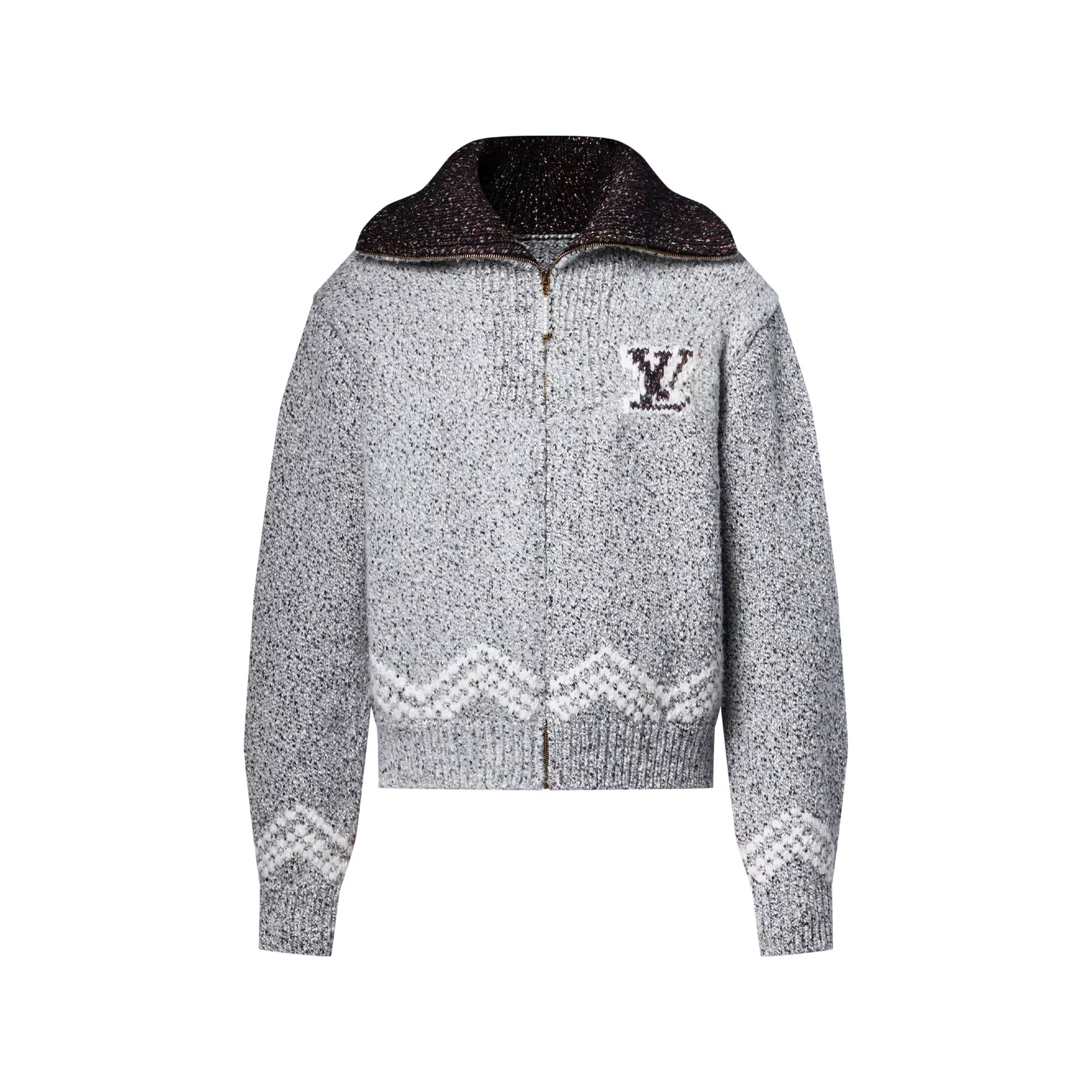 Louis Vuitton Zippered Knitted Blouson - Front view